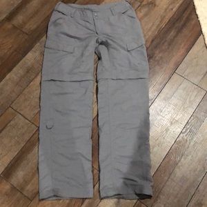 North Face Cargo pants/shorts size 8 Gray